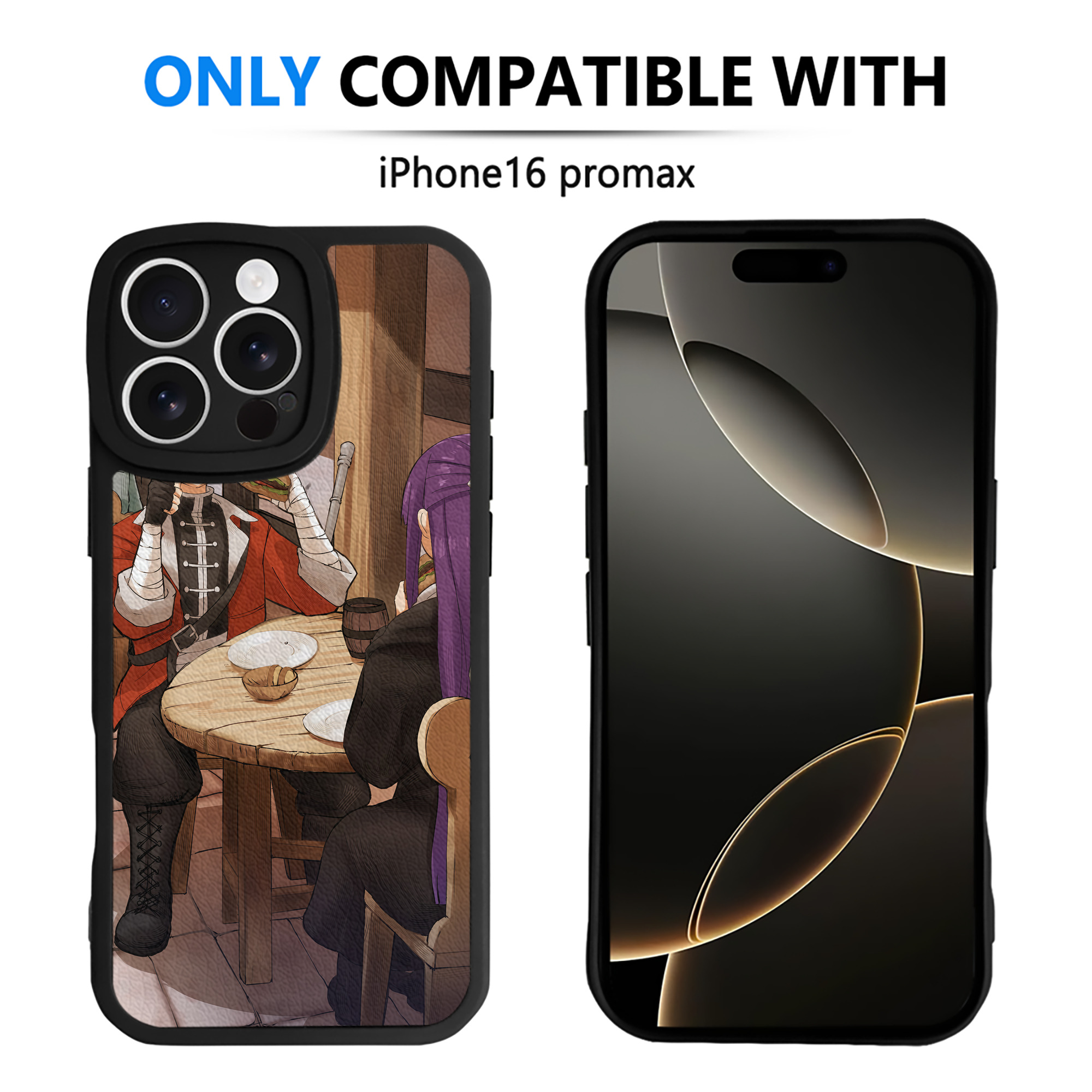 （画像用） 葬送のフリーレン Frieren 【iPhone 16シリーズ対応】シリコンスマホケース（レザー調） 材質：シリコン